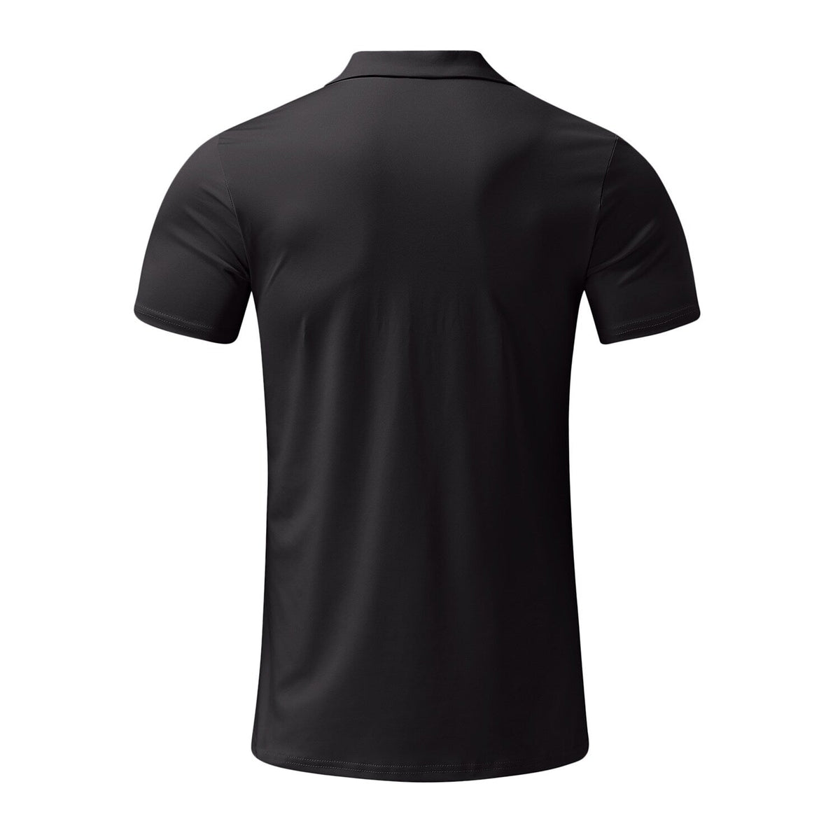 Men's Solid Color Short Sleeve Polo T-shirt