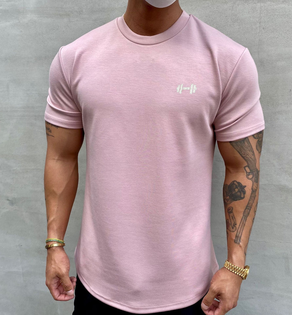 Men's Pure Cotton Muscle Fit Stretchy Sports T-Shirt