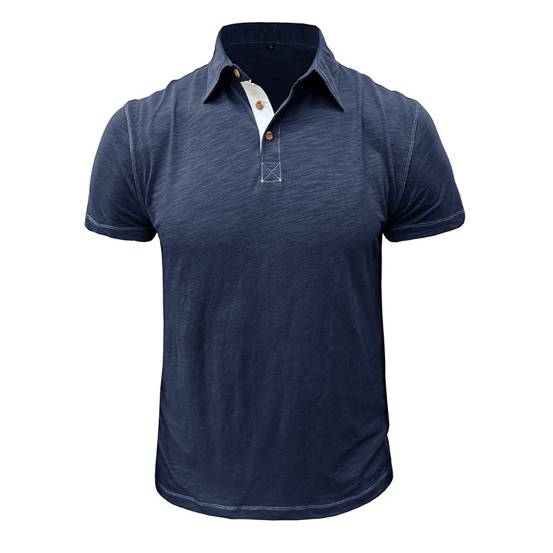 Men's Casual Cotton Henley T-Shirt