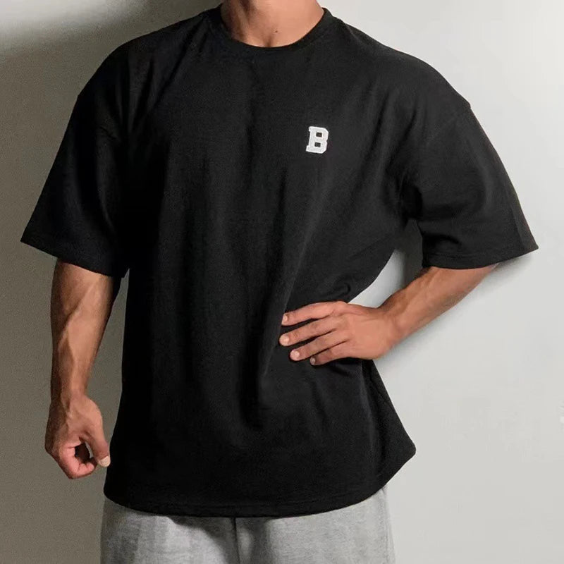 Men's Oversized Heavyweight Cotton Short Sleeve T-shirt