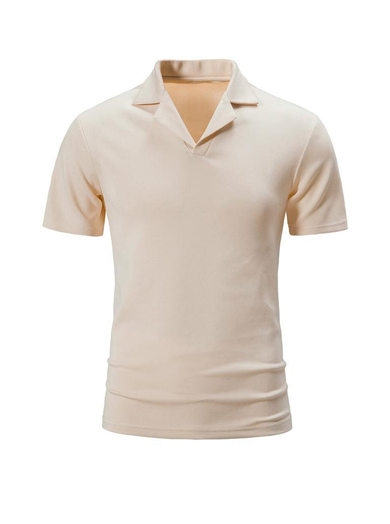 Campbell Lapel Short-sleeved T-shirt