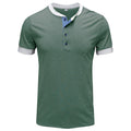 Men's Slim Fit Henry Collar Short Sleeve T-Shirt