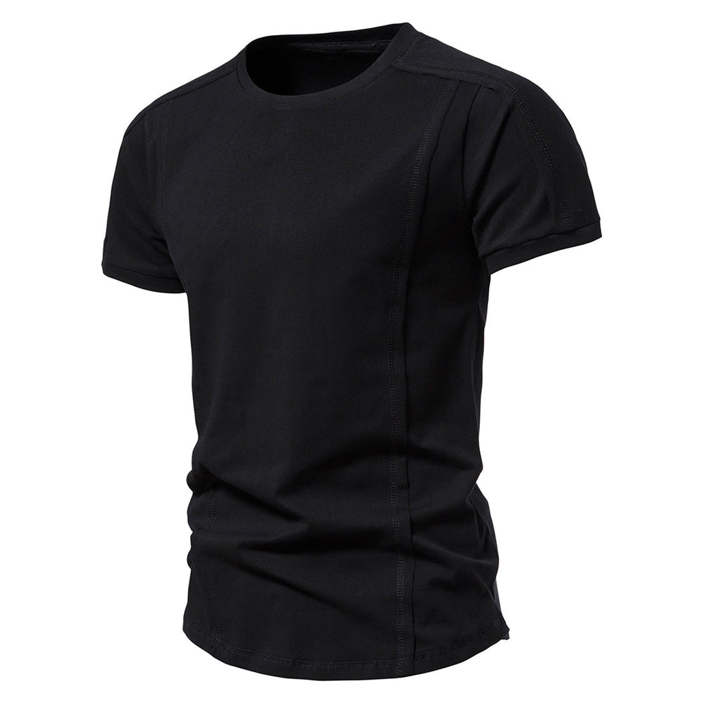 Men's Athletic Casual Basic Cotton Short-Sleeve T-Shirt