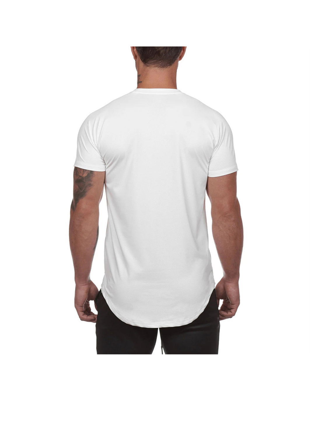 Miguel Solid Color Crew Neck T-shirt