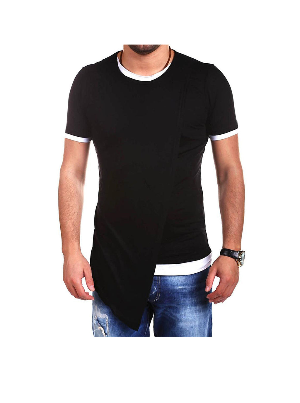 Walter Fake Two Pieces Crew Neck T-Shirt
