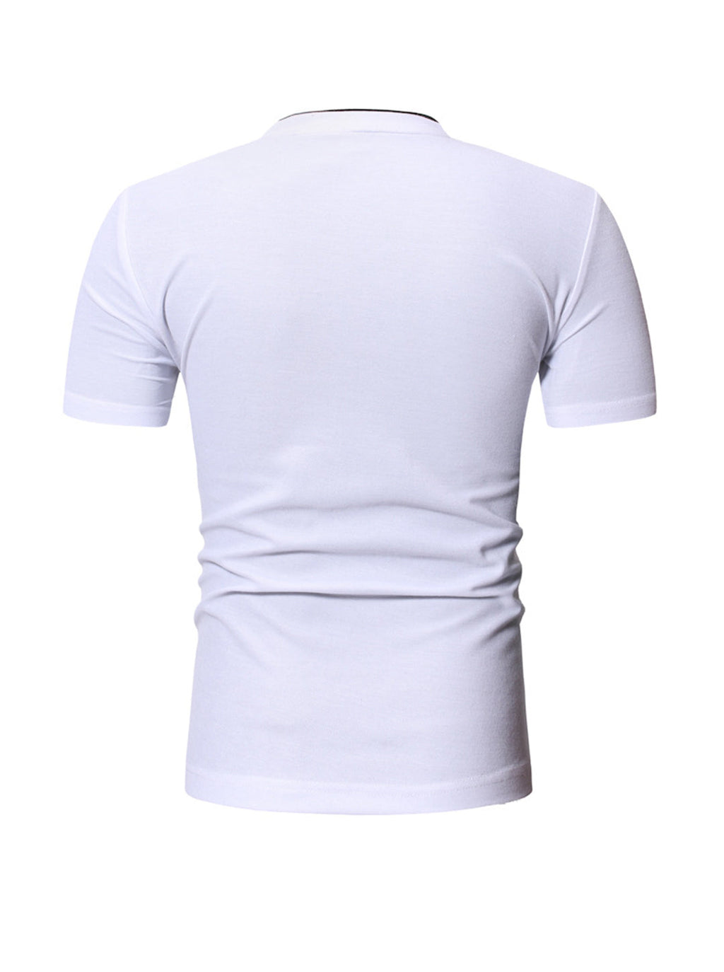 Kenney Color Block V Neck Casual T-shirt