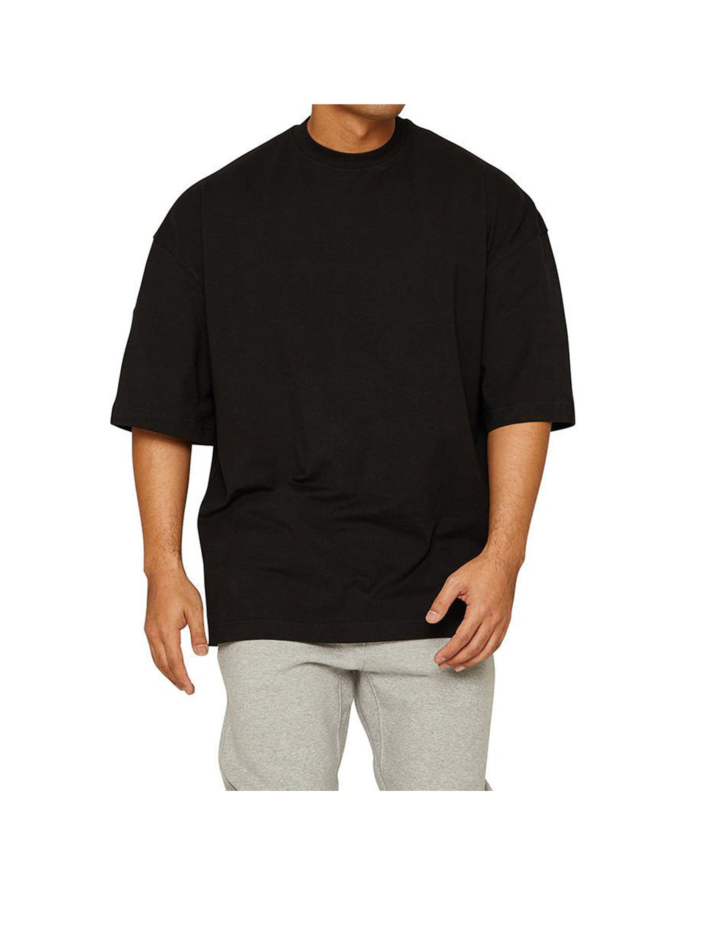 Rogers Solid Color Cotton Oversize Short-sleeved T-shirt