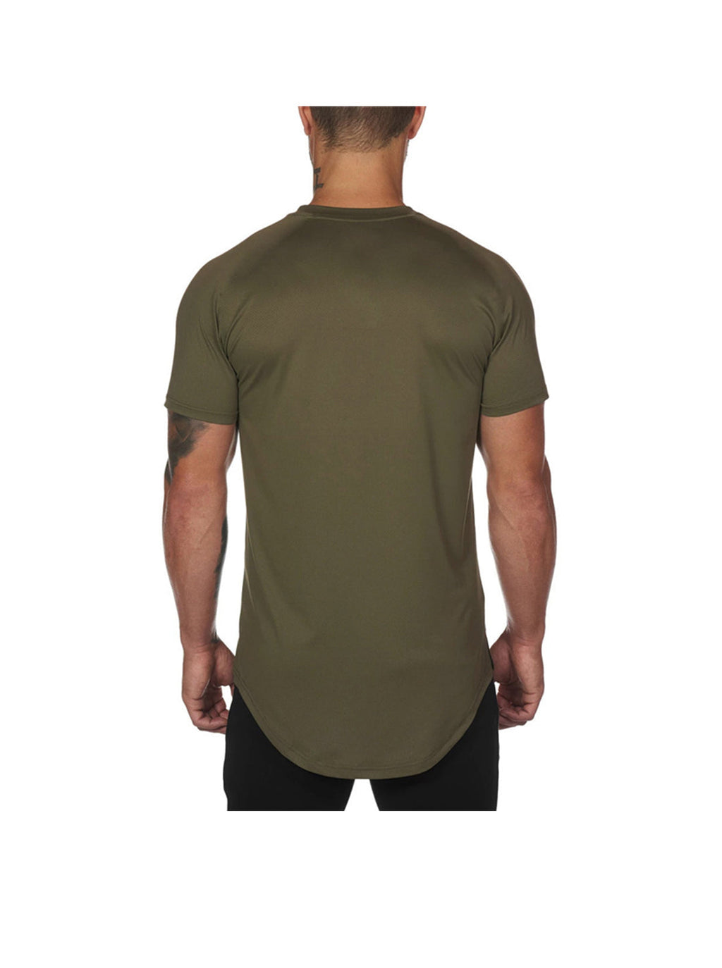 Miguel Solid Color Crew Neck T-shirt