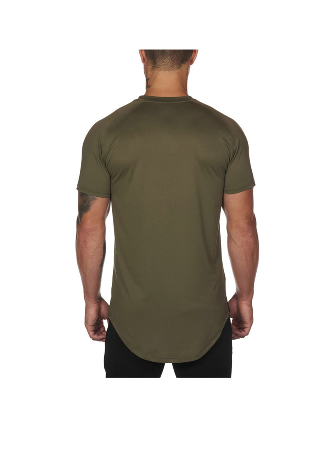 Miguel Solid Color Crew Neck T-shirt