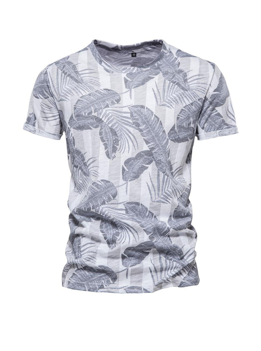 Jason Hawaiian Style Printed Short-sleeved T-shirt