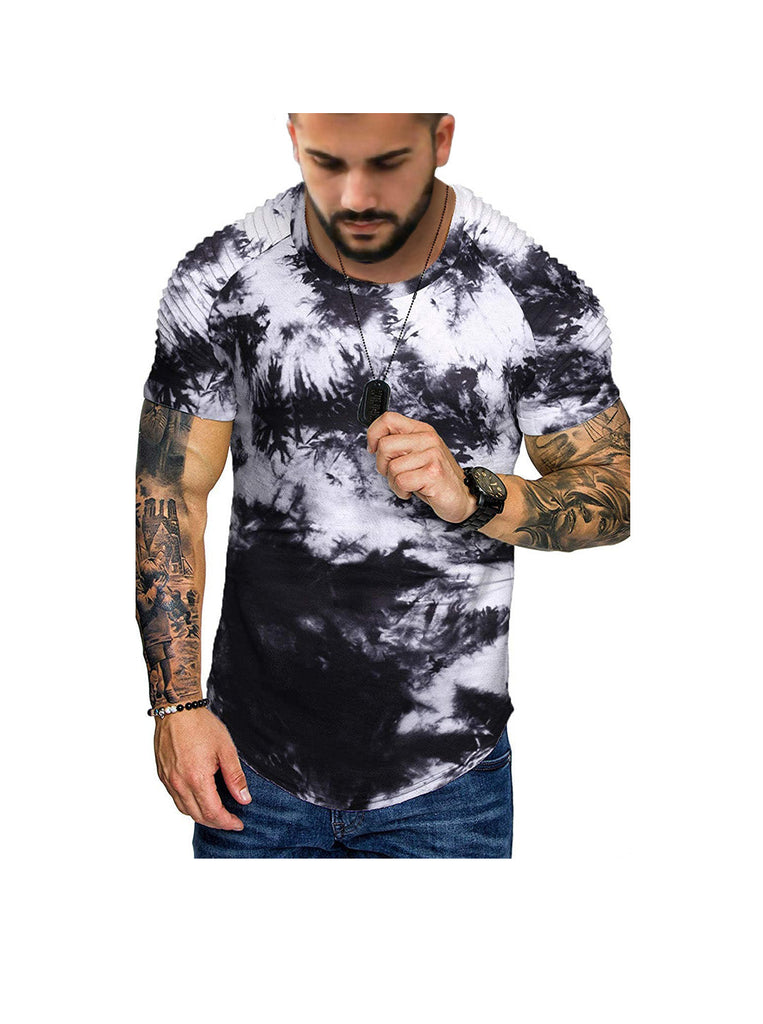 Terry Raglan Sleeves Tie Dye T-shirt