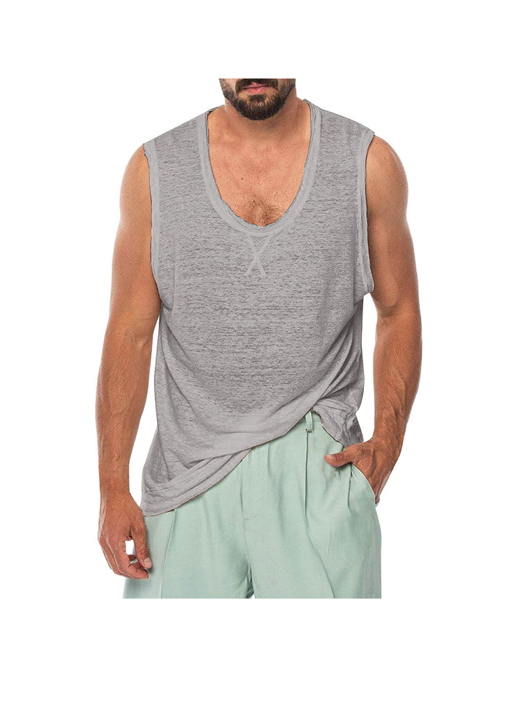 Virgil Cationic Fabric Crew Neck Vest