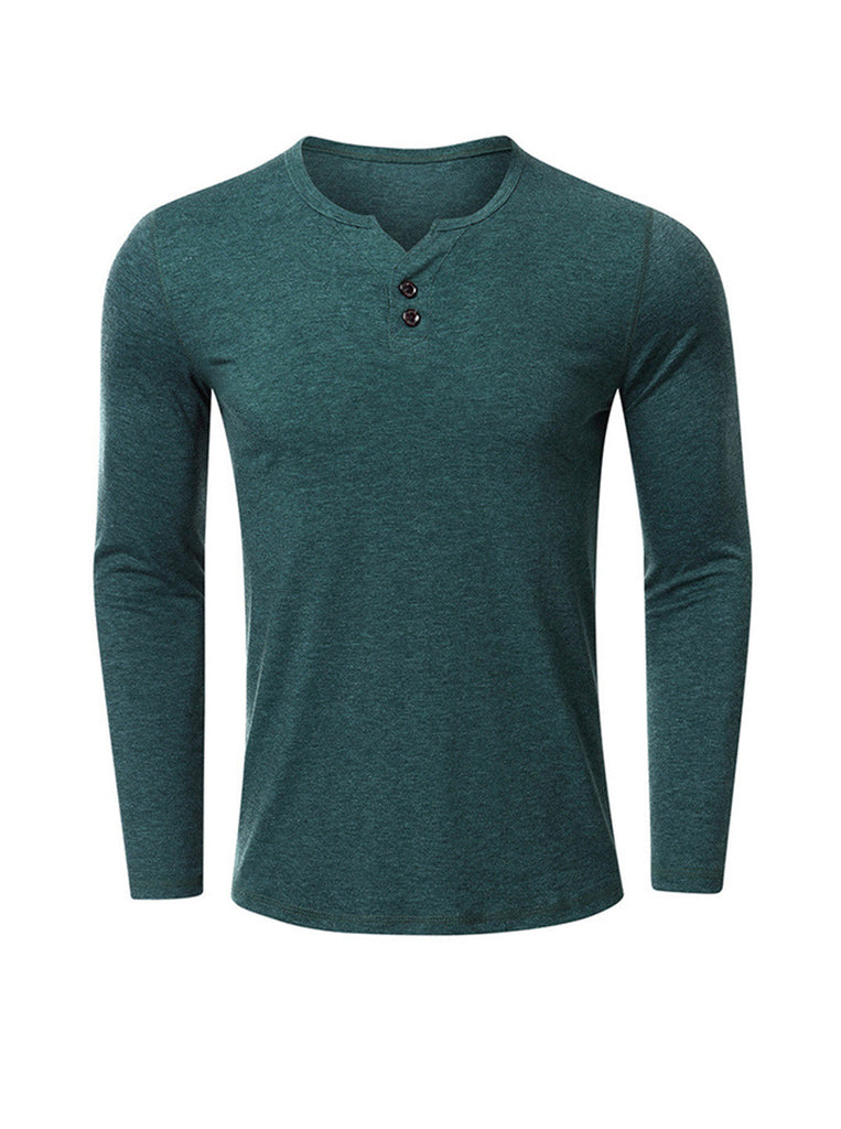 Robert Solid Color Long Sleeve T-shirt