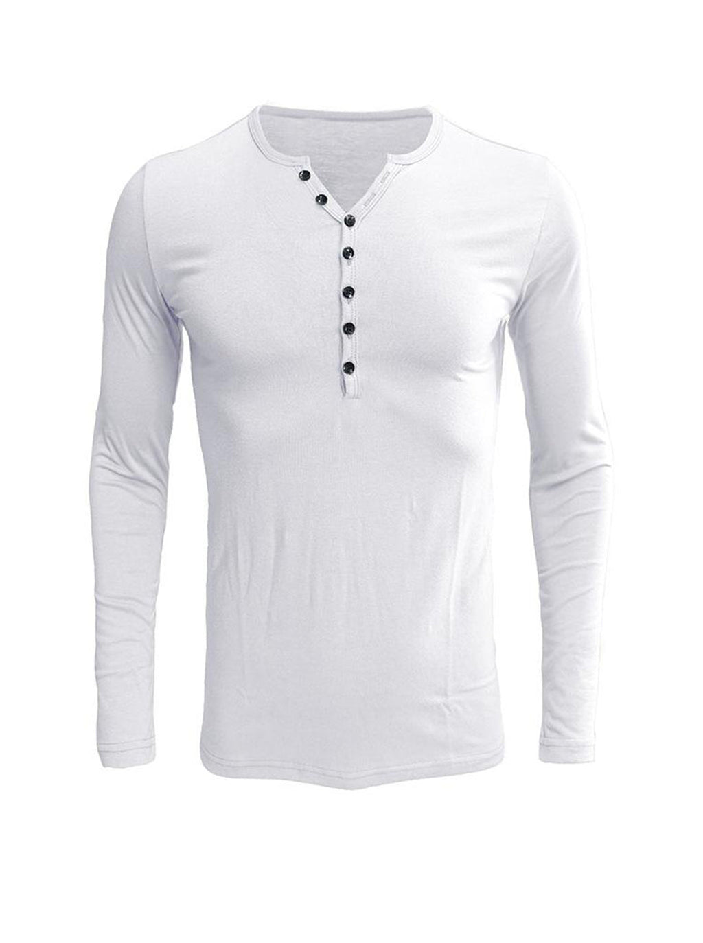 Daniel Solid Color Long-sleeved T-shirt