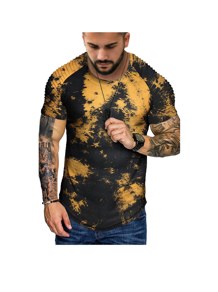 Terry Raglan Sleeves Tie Dye T-shirt