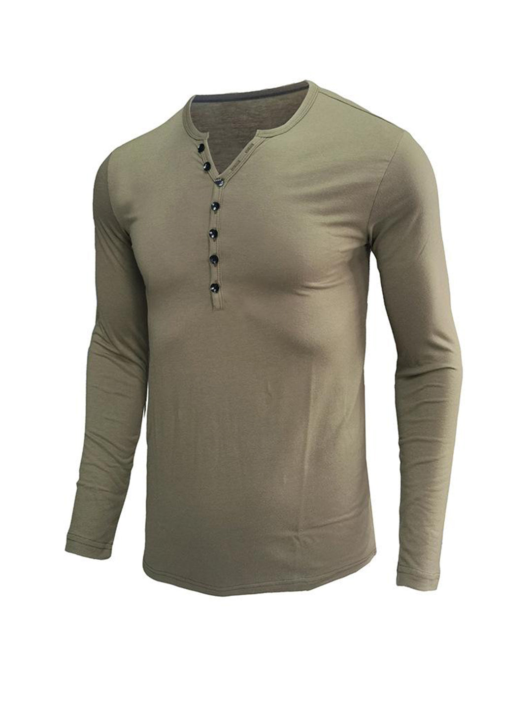 Daniel Solid Color Long-sleeved T-shirt
