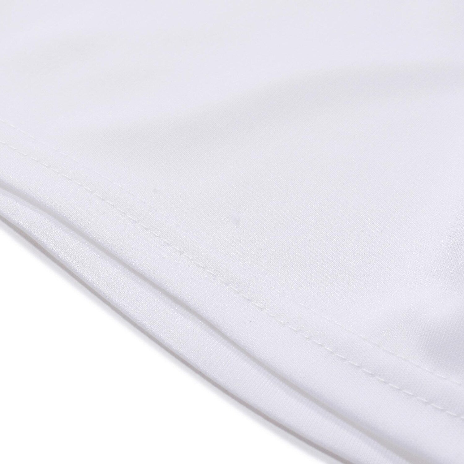 Men's Solid Color Short-sleeved Lengthened Arc Hem T-shirt