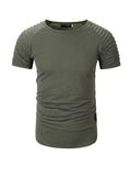 Halter Raglan Sleeves Short Sleeve T-shirt