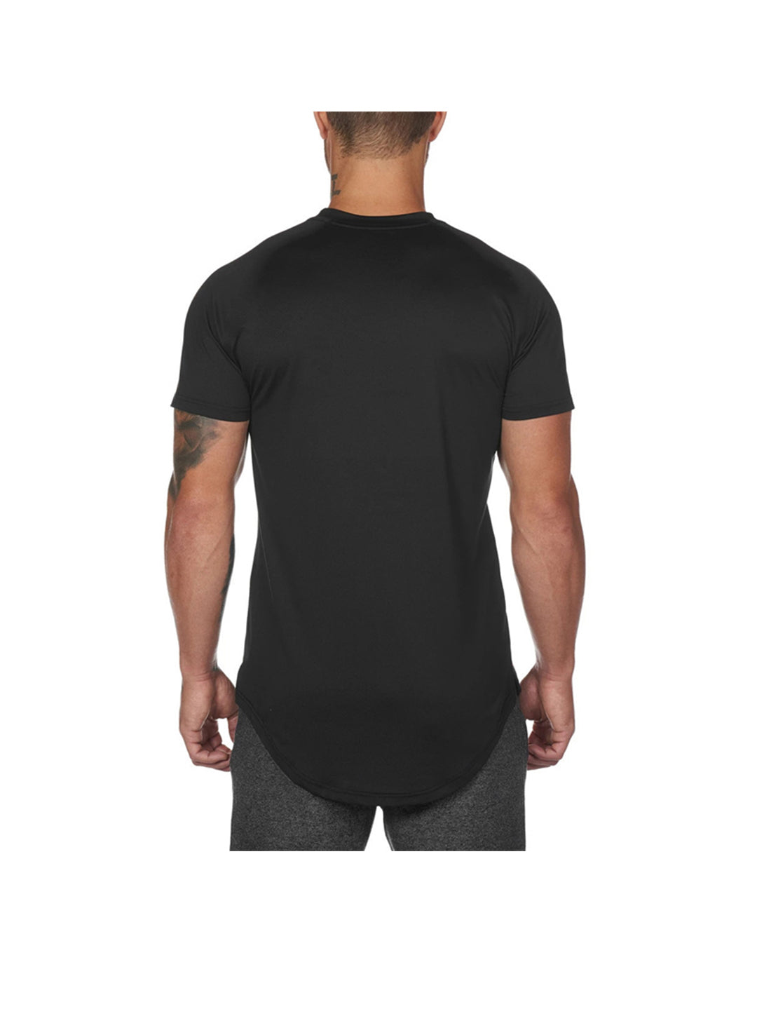 Miguel Solid Color Crew Neck T-shirt