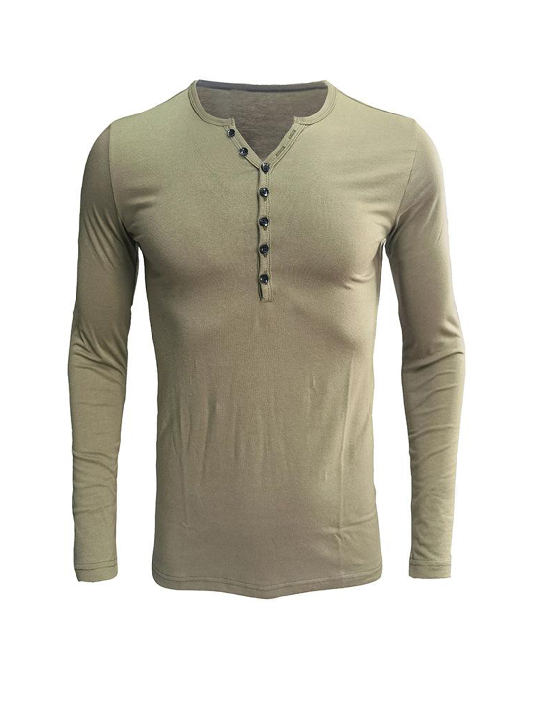 Daniel Solid Color Long-sleeved T-shirt