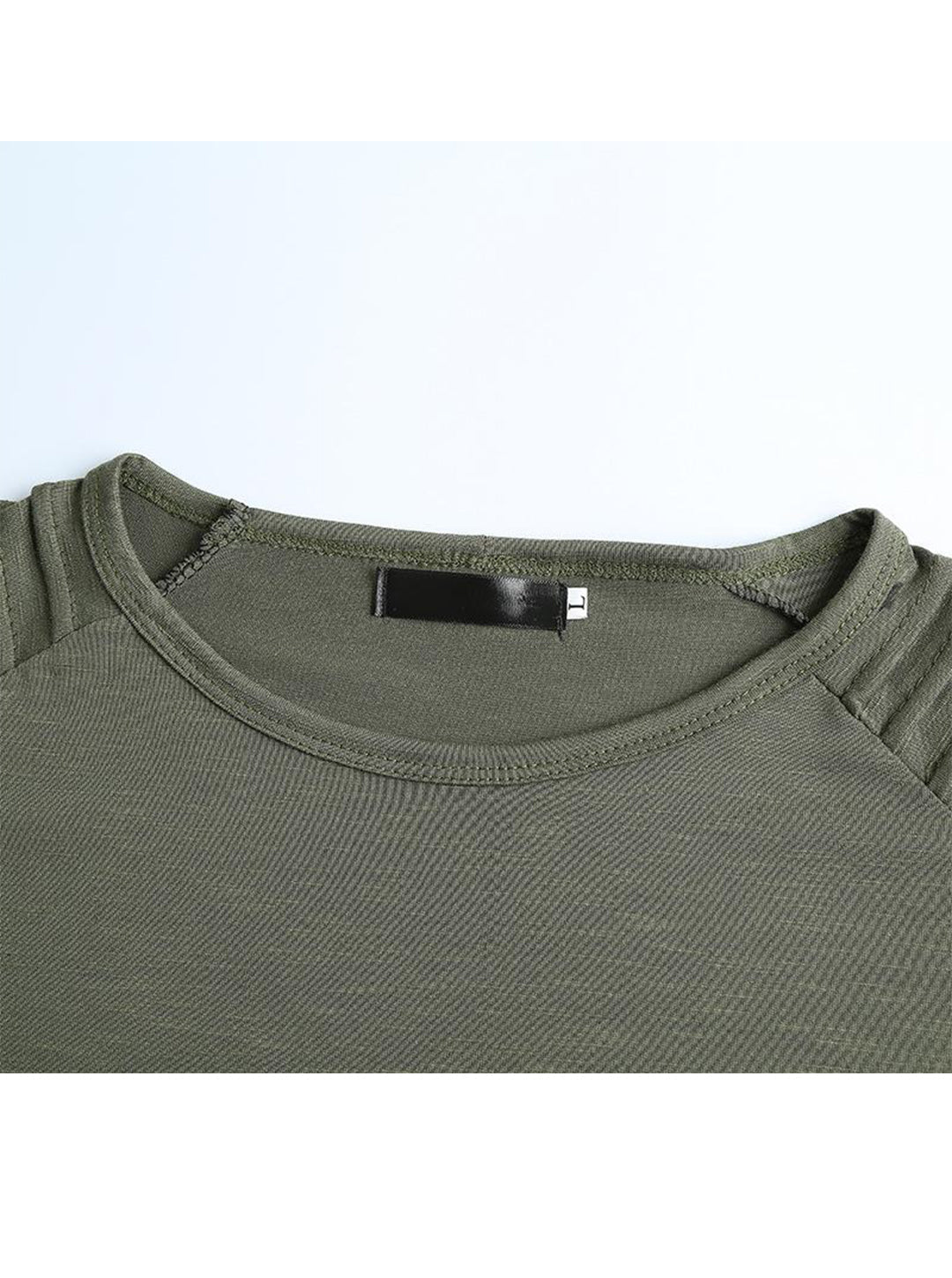 Halter Raglan Sleeves Short Sleeve T-shirt