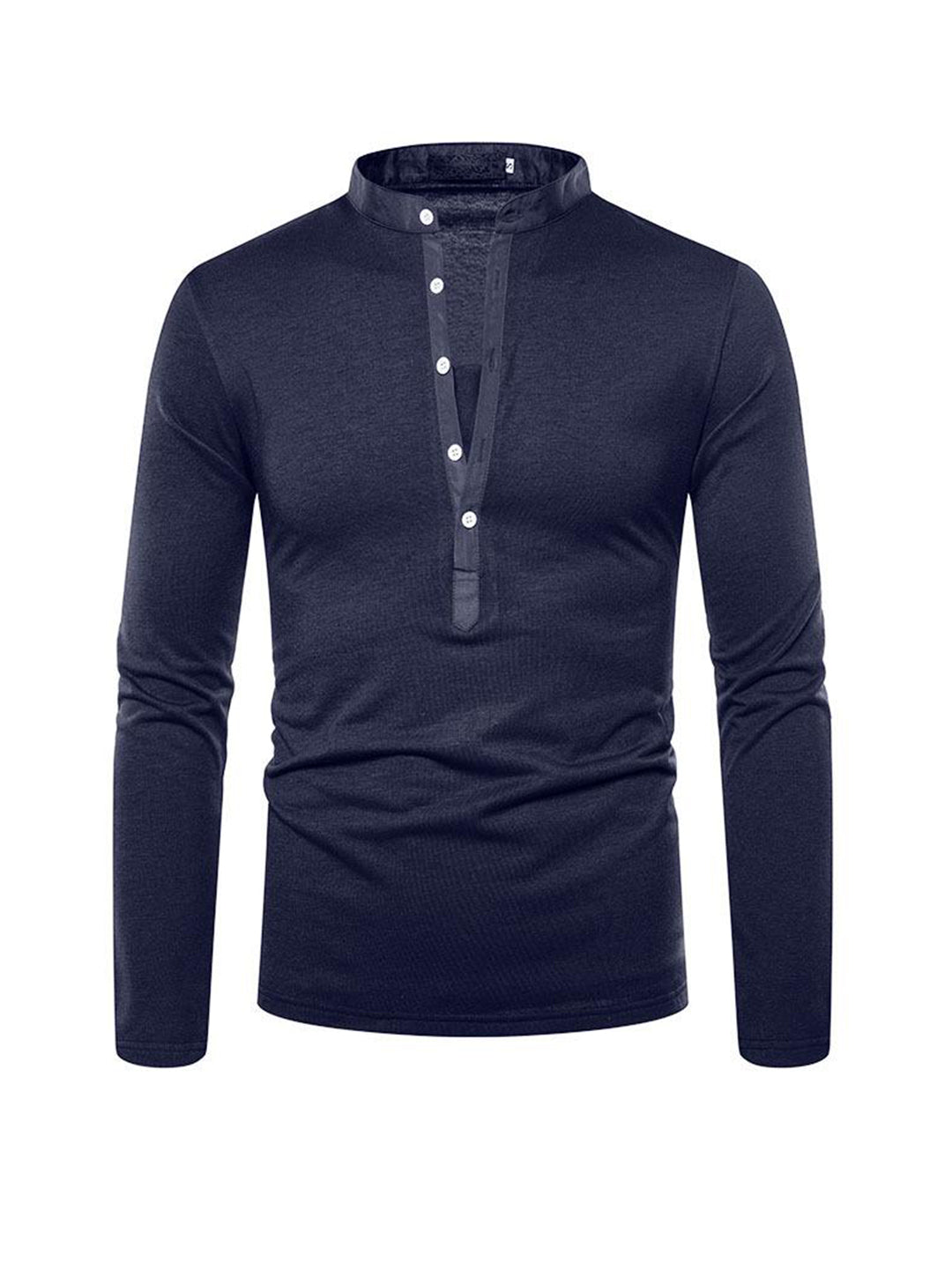 Jesus Solid Color Deep V-neck Long-sleeved T-shirt