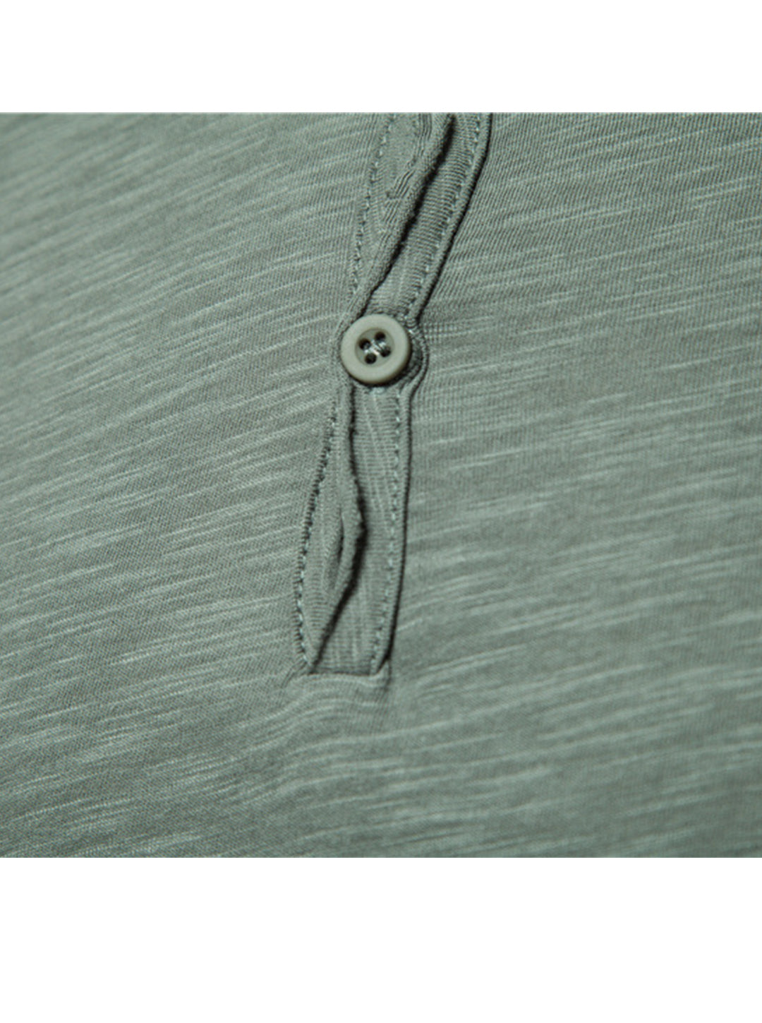 Harold Solid Color Henry Collar T-shirt