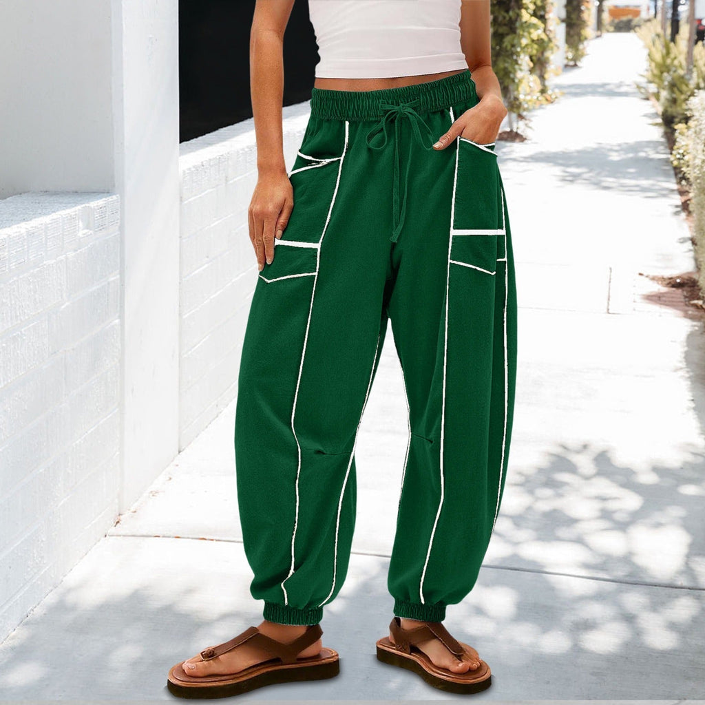 🔥Best-1 Sale Joggers 2025🔥Women Baggy Barrel Joggers Wide Leg Lounge Drawstring Sweatpants with Pockets