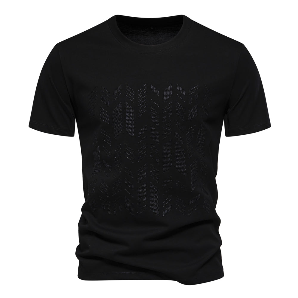 Men's Cotton Blend Short Sleeve Crew Neck T-shirt