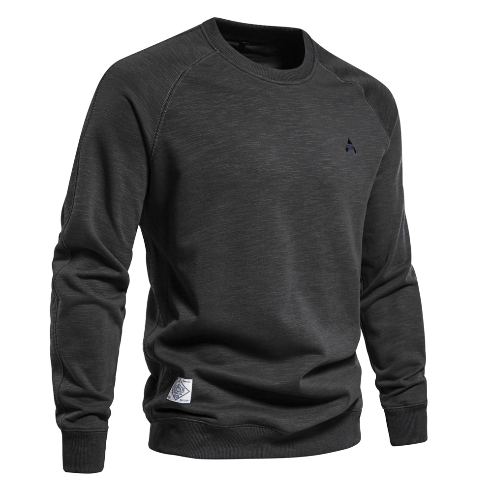Men's Casual Graphic Design Crew Neck Sweatshirt