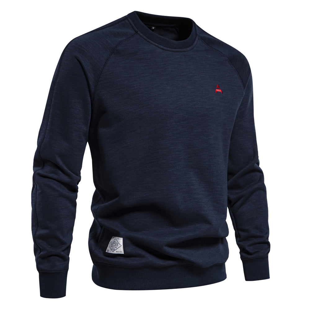 Men's Casual Graphic Design Crew Neck Sweatshirt