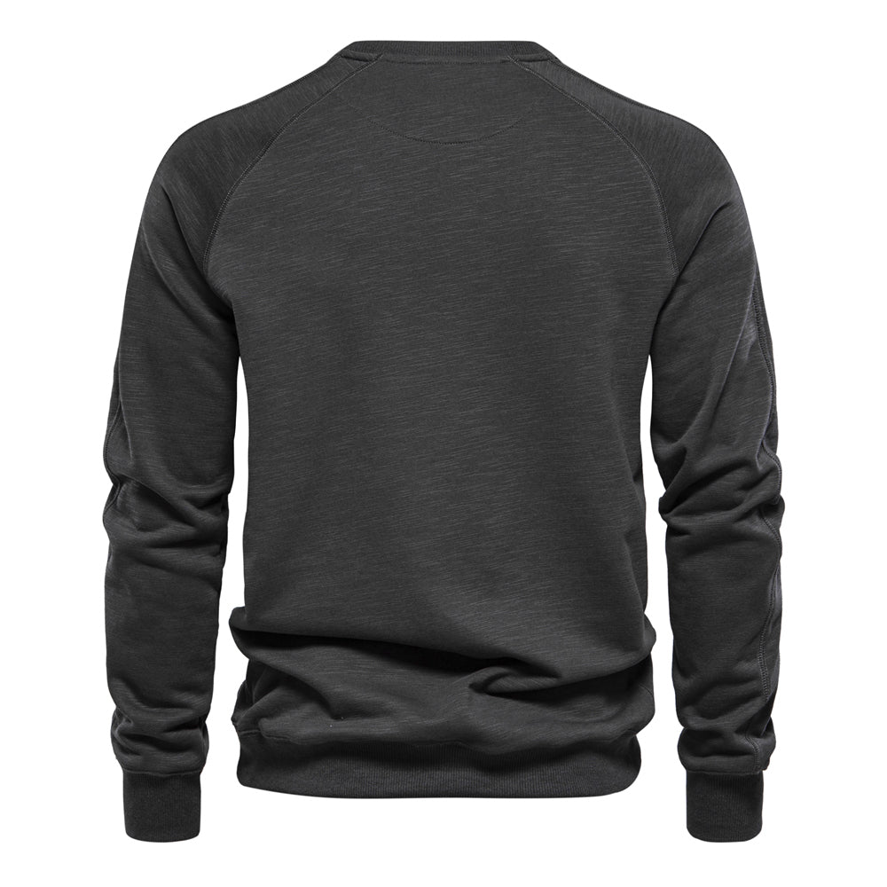 Men's Casual Graphic Design Crew Neck Sweatshirt