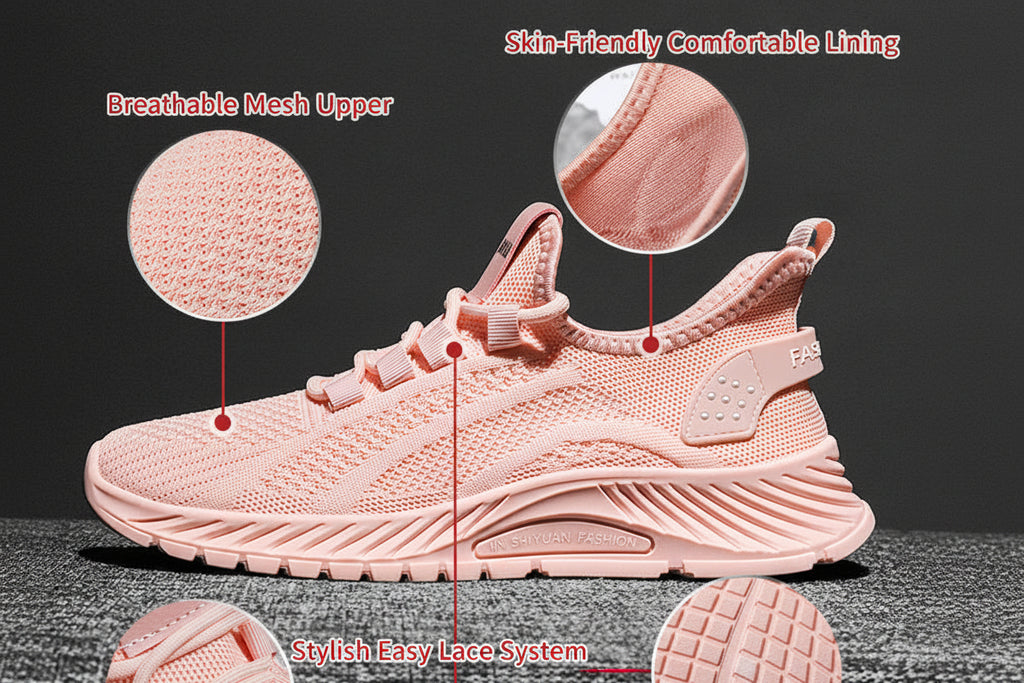 Kangtai Shoes Women'S Spring Lightweight Cross-Border Shoes Large Size Women'S Shoes Pvc Breathable Cloth Shoes Casual Sports Shoes