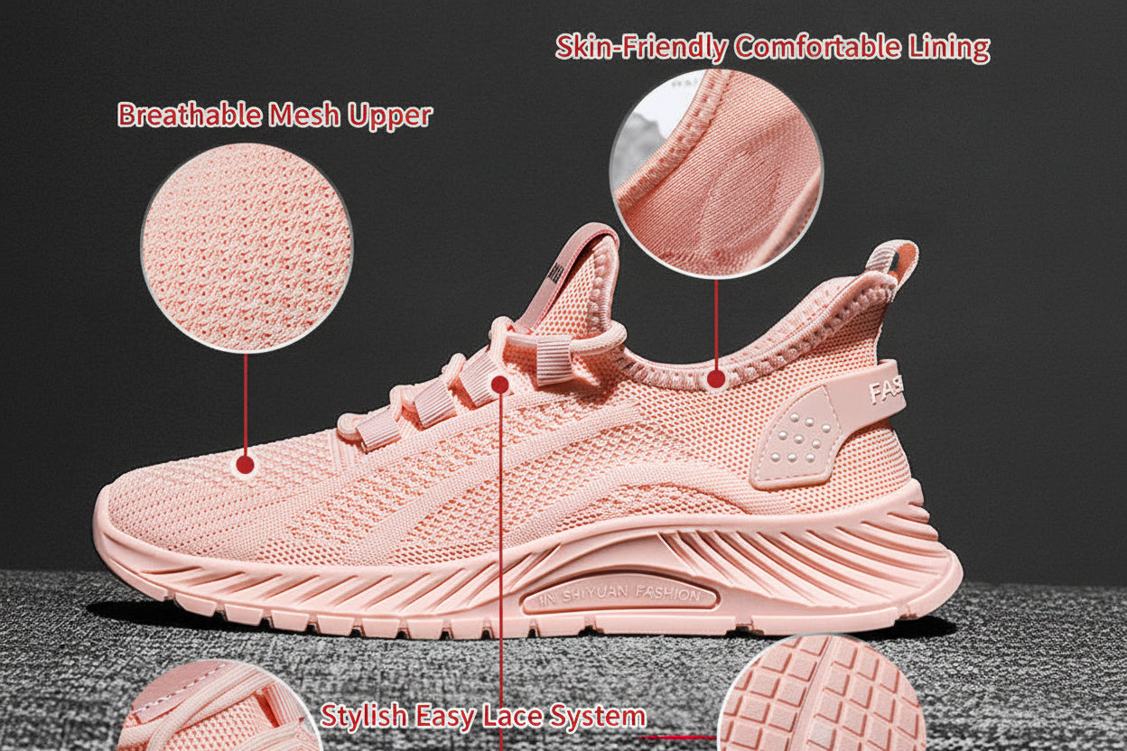Kangtai Shoes Women'S Spring Lightweight Cross-Border Shoes Large Size Women'S Shoes Pvc Breathable Cloth Shoes Casual Sports Shoes