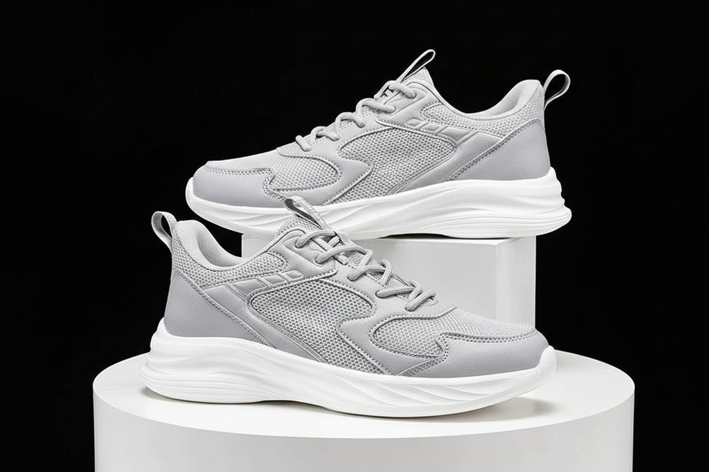Pull Back Women'S Shoes Sports Shoes Women'S 2026 Early Spring New Mesh Breathable Soft Sole Lightweight Shock-Absorbing Aerobic Running Shoes