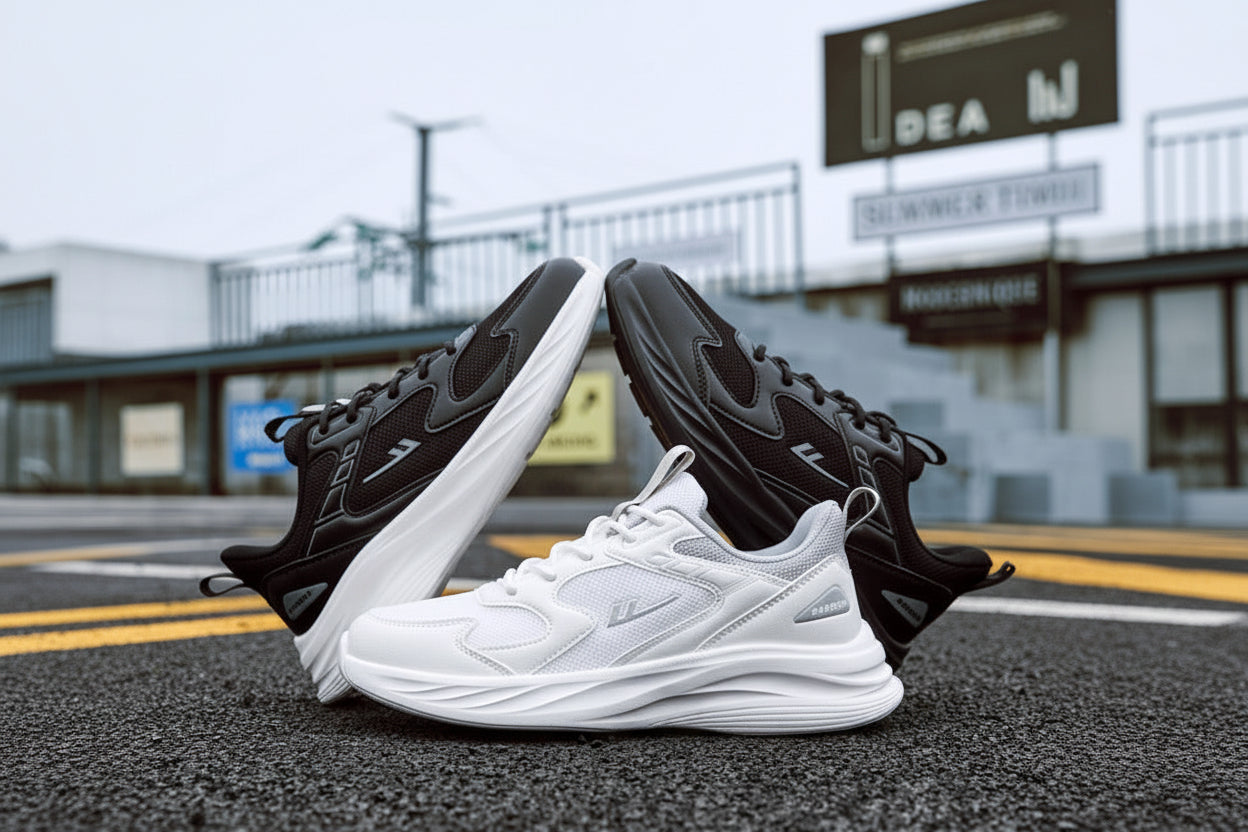 Pull Back Women'S Shoes Sports Shoes Women'S 2026 Early Spring New Mesh Breathable Soft Sole Lightweight Shock-Absorbing Aerobic Running Shoes