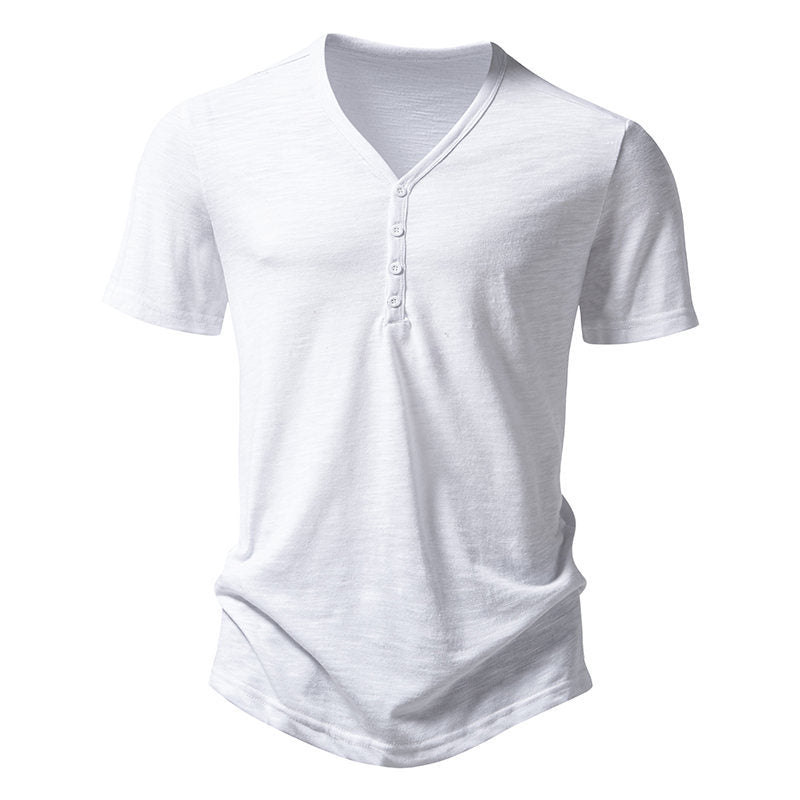 Men's Classic Short Sleeve Henley T-Shirt