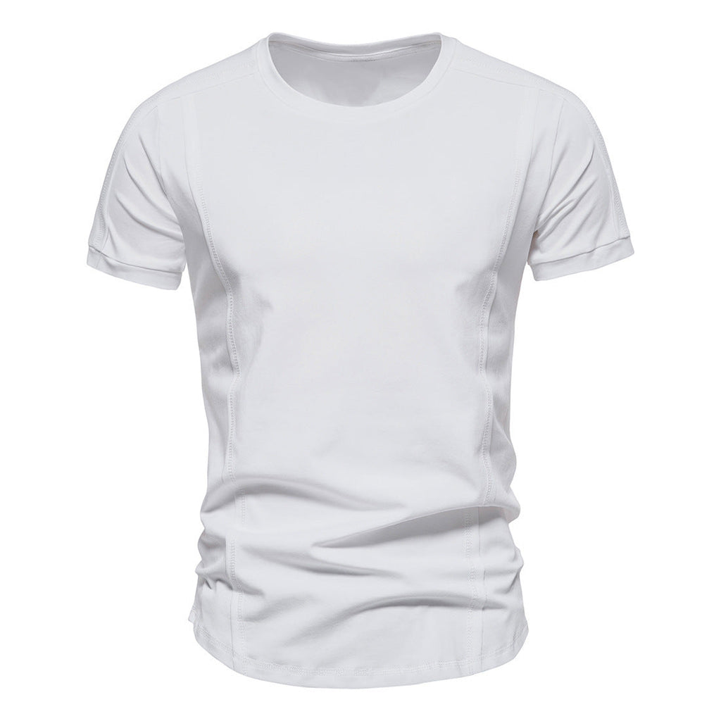 Men's Athletic Casual Basic Cotton Short-Sleeve T-Shirt