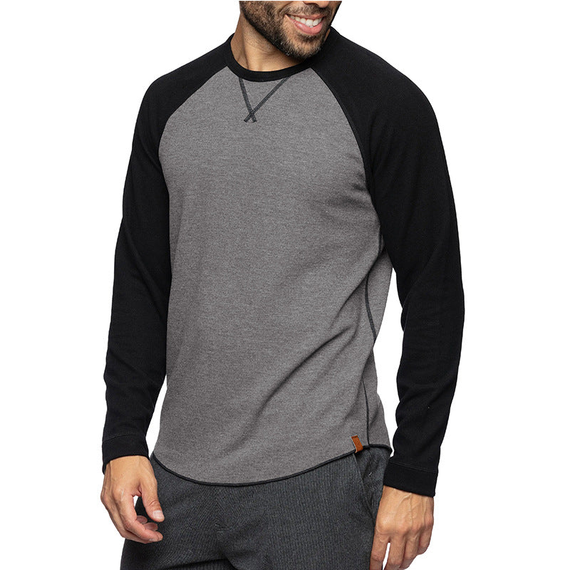 Men's Crew Neck Color Block T-shirt