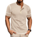 Men's Muscle Fit Colorblock Henley T-Shirt
