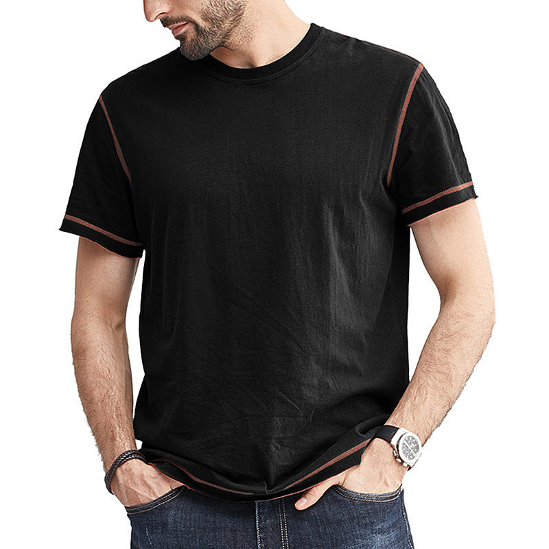 Men's Color Block Crew Neck T-Shirt