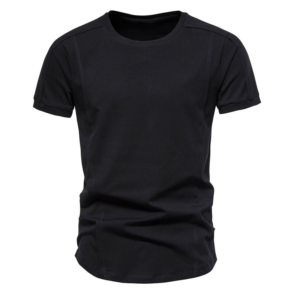 Men's Athletic Casual Basic Cotton Short-Sleeve T-Shirt