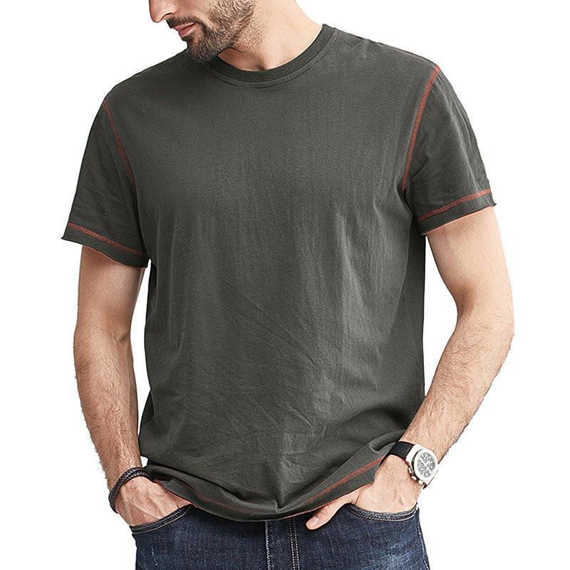 Men's Color Block Crew Neck T-Shirt