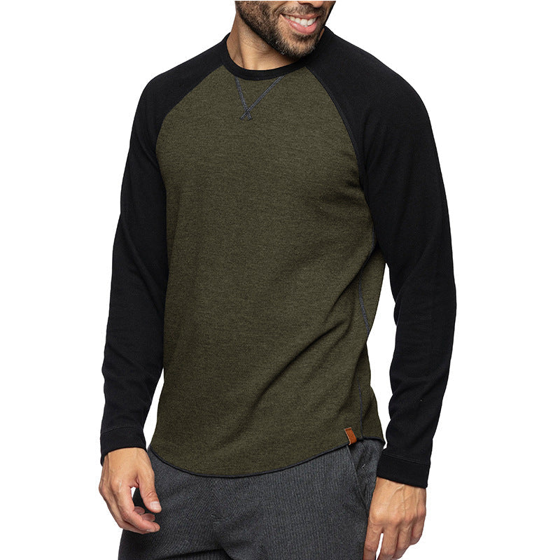 Men's Crew Neck Color Block T-shirt