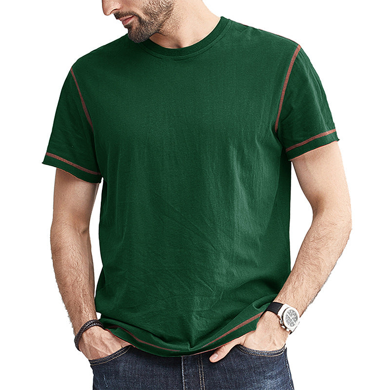 Men's Color Block Crew Neck T-Shirt