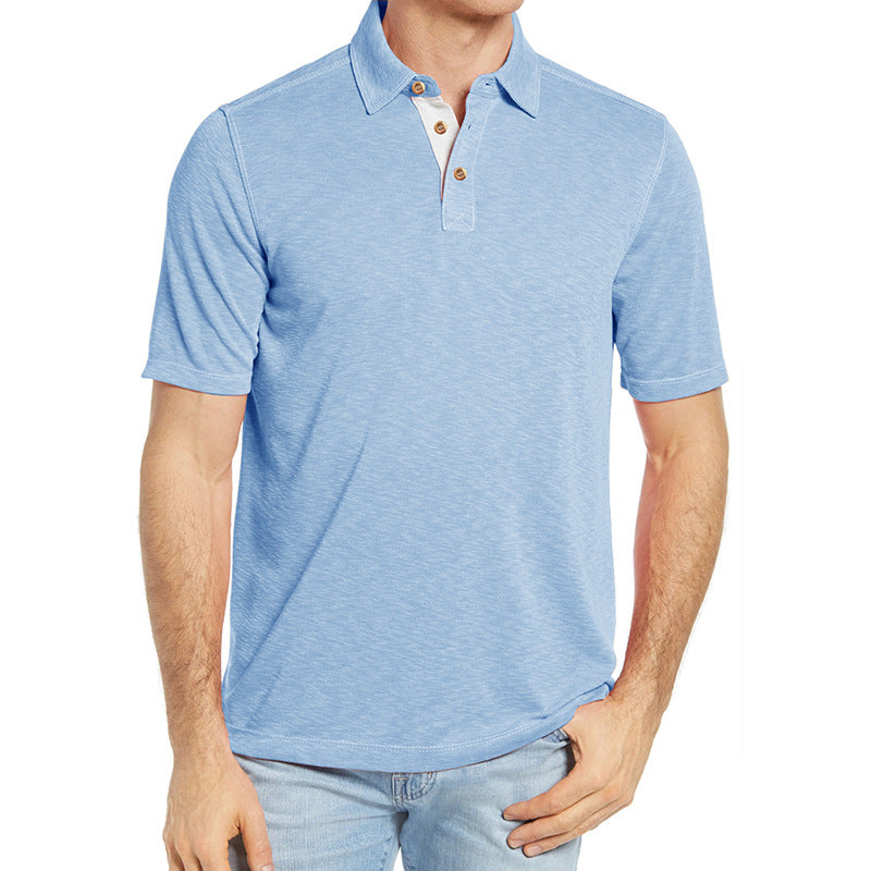 Men's Casual Cotton Henley T-Shirt