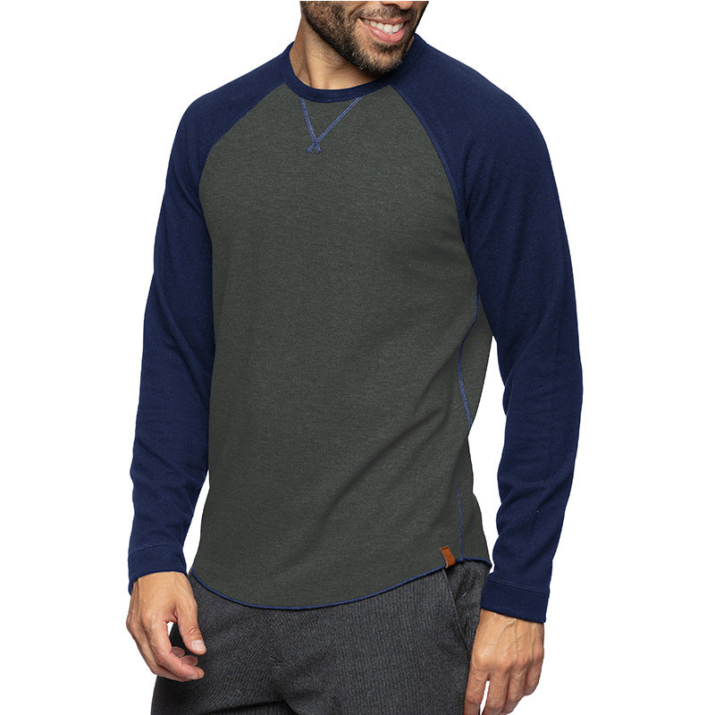 Men's Crew Neck Color Block T-shirt