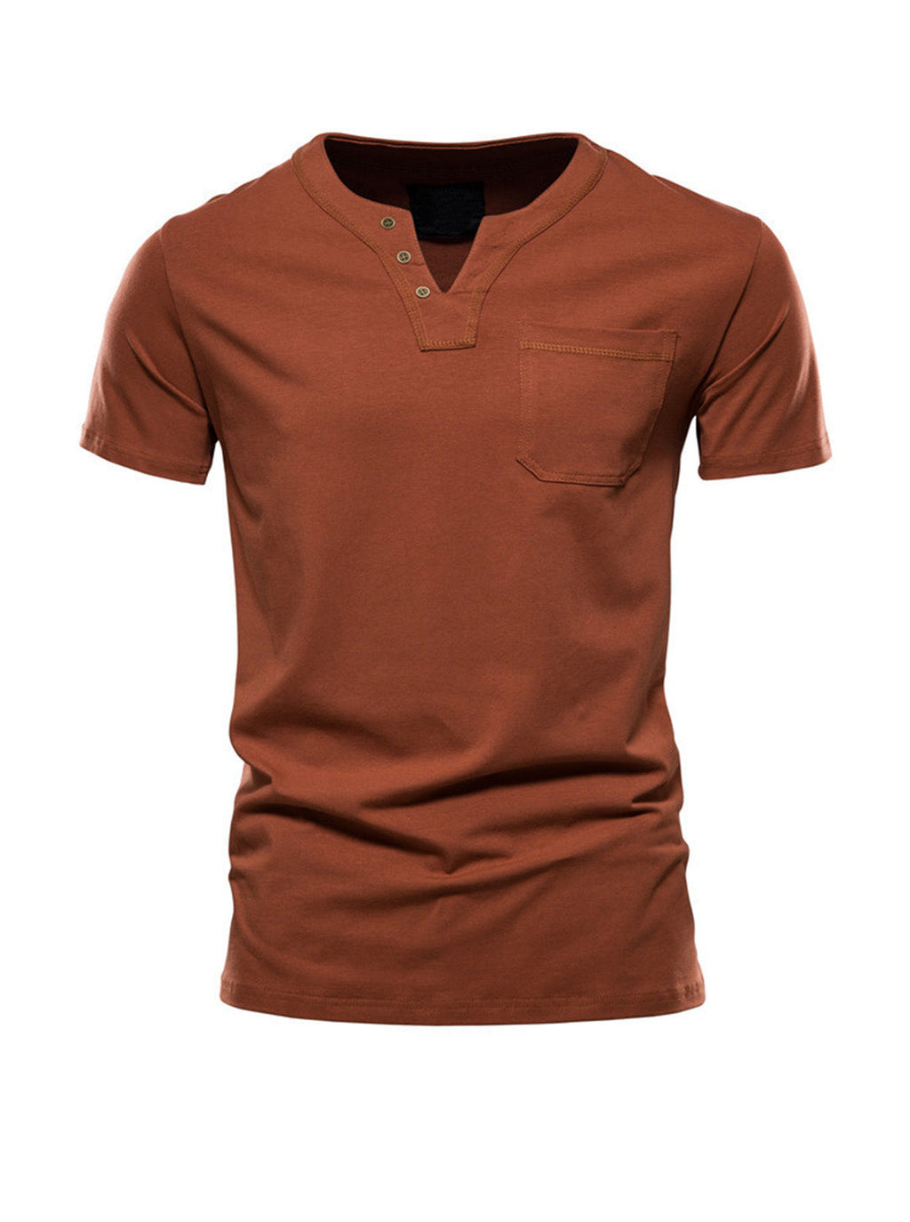 Men's Simple V-Neck Casual T-shirt