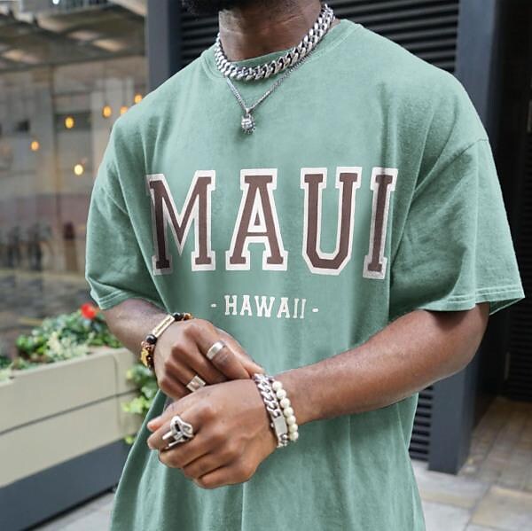 Men's Retro Oversized Short Sleeve T-shirt