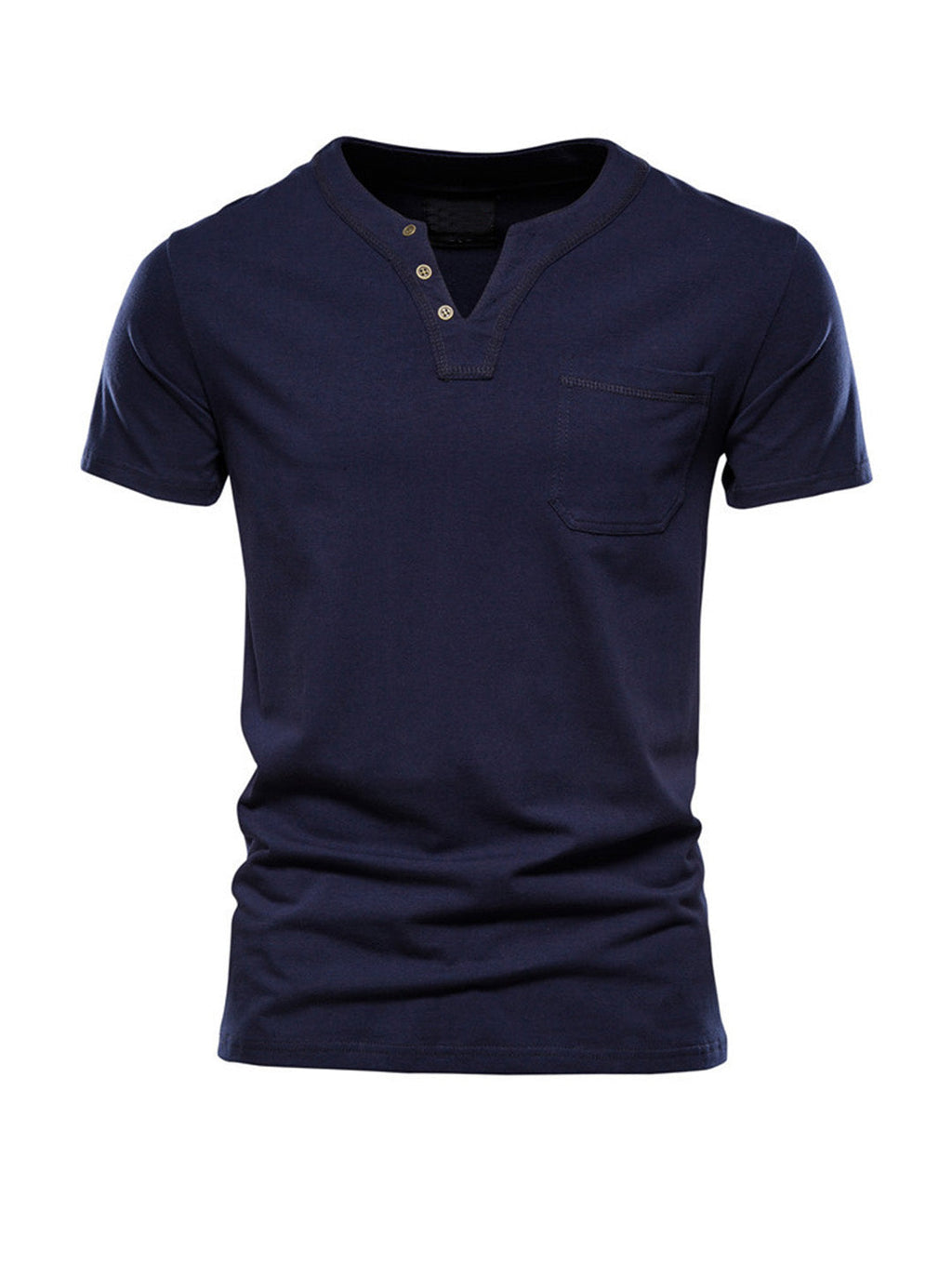 Men's Simple V-Neck Casual T-shirt